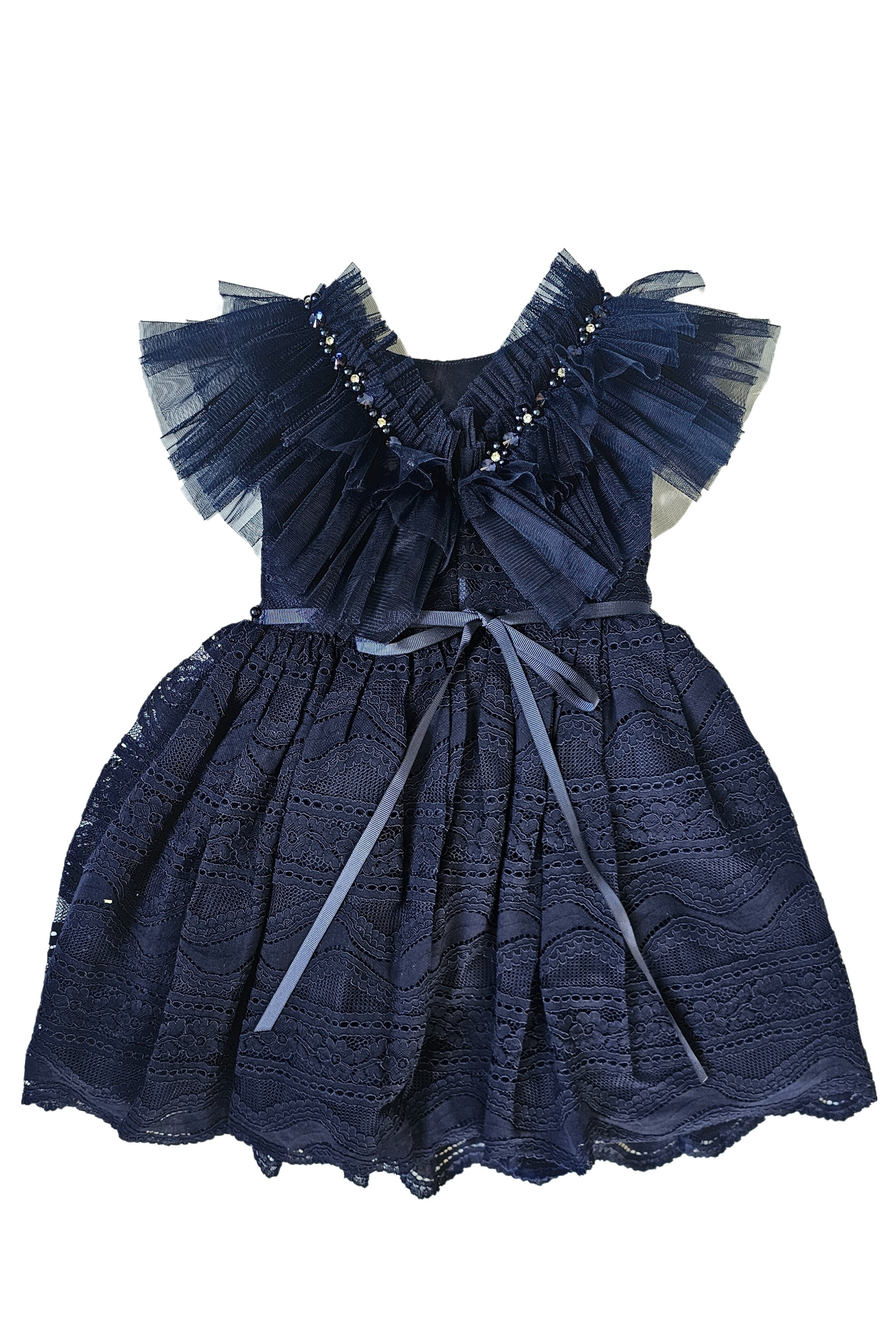 Minifashion, Festkjole til barn, Navy Blå