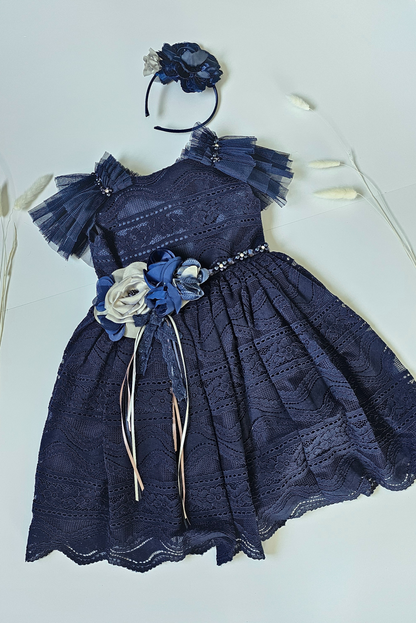 Minifashion, Festkjole til barn, Navy Blå