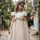 Minifashion, Festkjole til barn, beige, kortermer