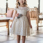 Minifashion, Festkjole til barn, korteermer, blonderkjole, beige