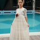 Minifashion, Festkjole til barn, blonderkjole, ecru
