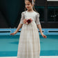 Minifashion, Festkjole til barn, blonderkjole, ecru