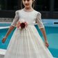Minifashion, Festkjole til barn, blonderkjole, ecru